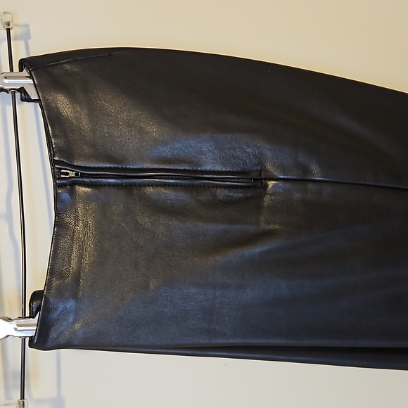 DANIER - Italian Leather Black pants size 4 - Picture 5 of 15